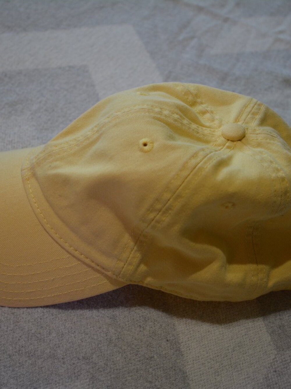 Madewell Yellow Cotton Baseball Hat – Adjustable Strap - Picture 2 of 8